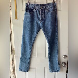 mnml button fly snap legs jeans size 32